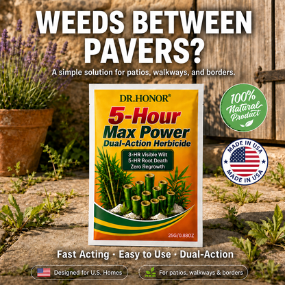 🏆🔥DR.HONOR® 5-Hour Max Power Dual-Action Herbicide | Fast-Acting Granules for Stubborn Weeds & Brush