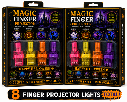 Billhol® 2026 Halloween Magic Finger Projector 😈 24+ Spooky Scenes Across 6 Immersive Worlds | Limited Edition